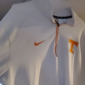 Mens 1/4 zip white xl